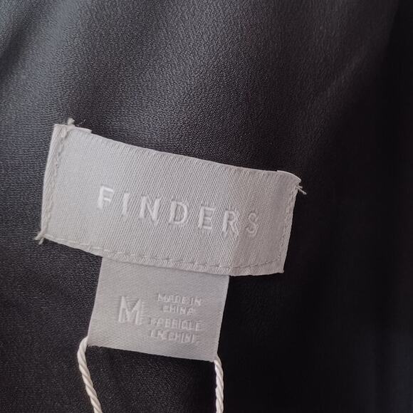 Revolve Finders Keepers Go Now Palazzo Jumpsuit Black Cut-Outs Semi-Sheer M NWT - Picture 15 of 16